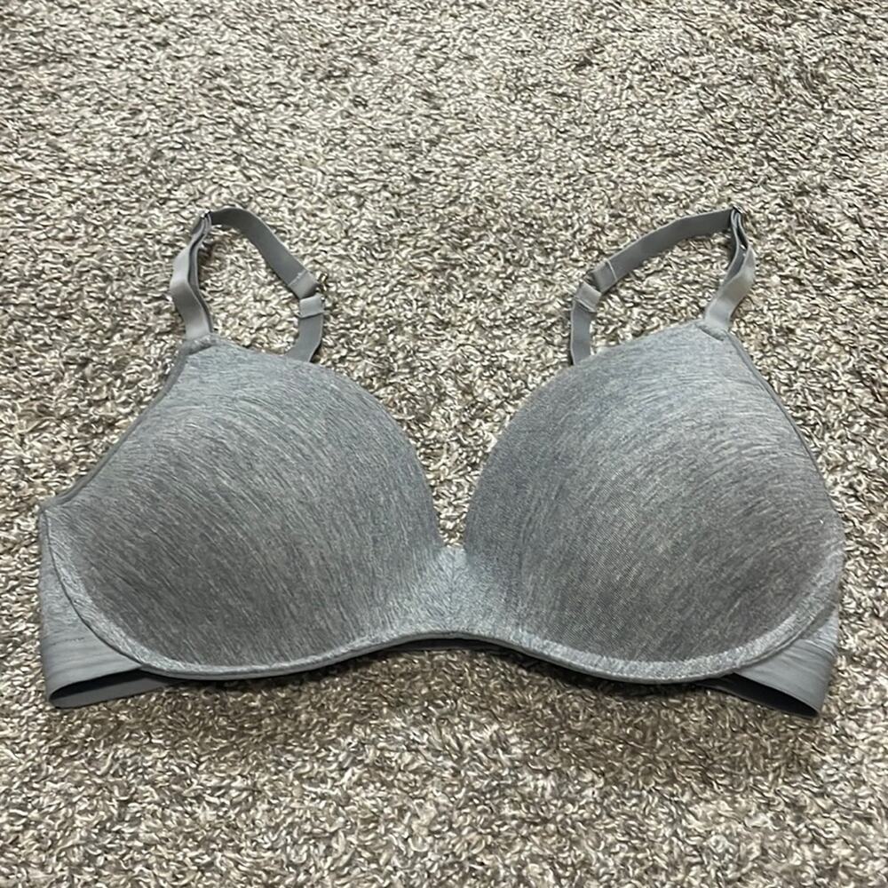 Lively Womens Padded Wireless Bra Grey 36dd